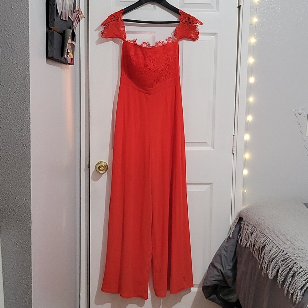 Burnt orange jumpsuit